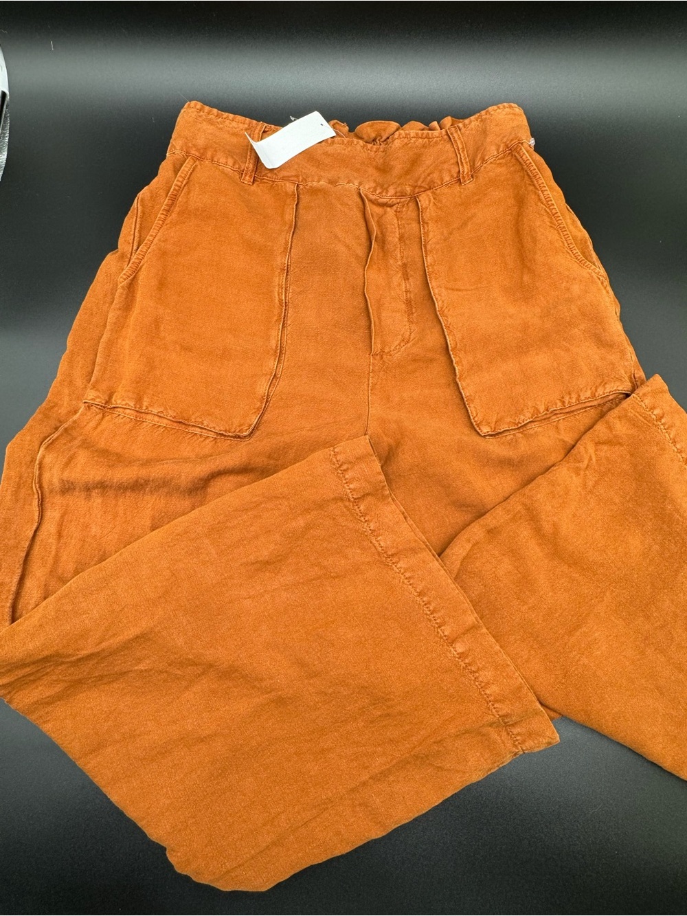 NWOT YFB Ankle Drop Crotch Slouchy Linen Pants Trouser Bohemian Peasant sz L